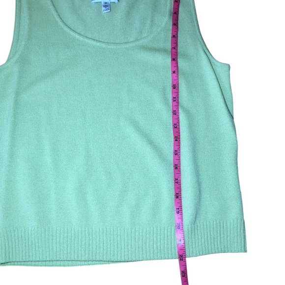 St John Sport Logo Gold Buttons Wool blend 2 set preppy cardigan Tank top size M - Picture 13 of 13